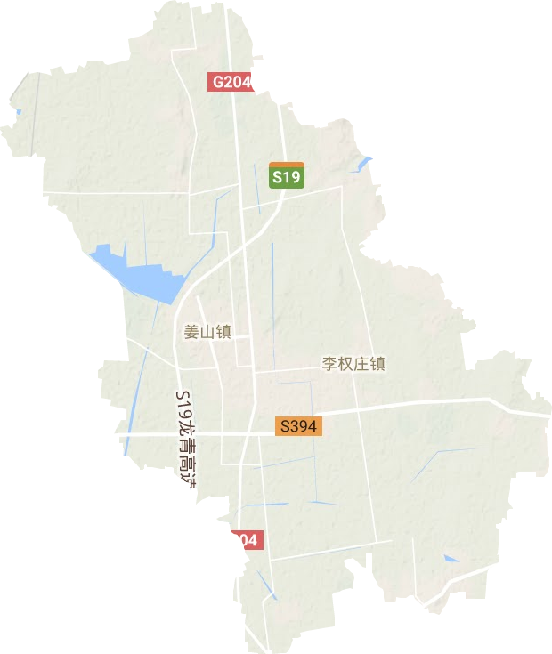 姜山镇地形地图