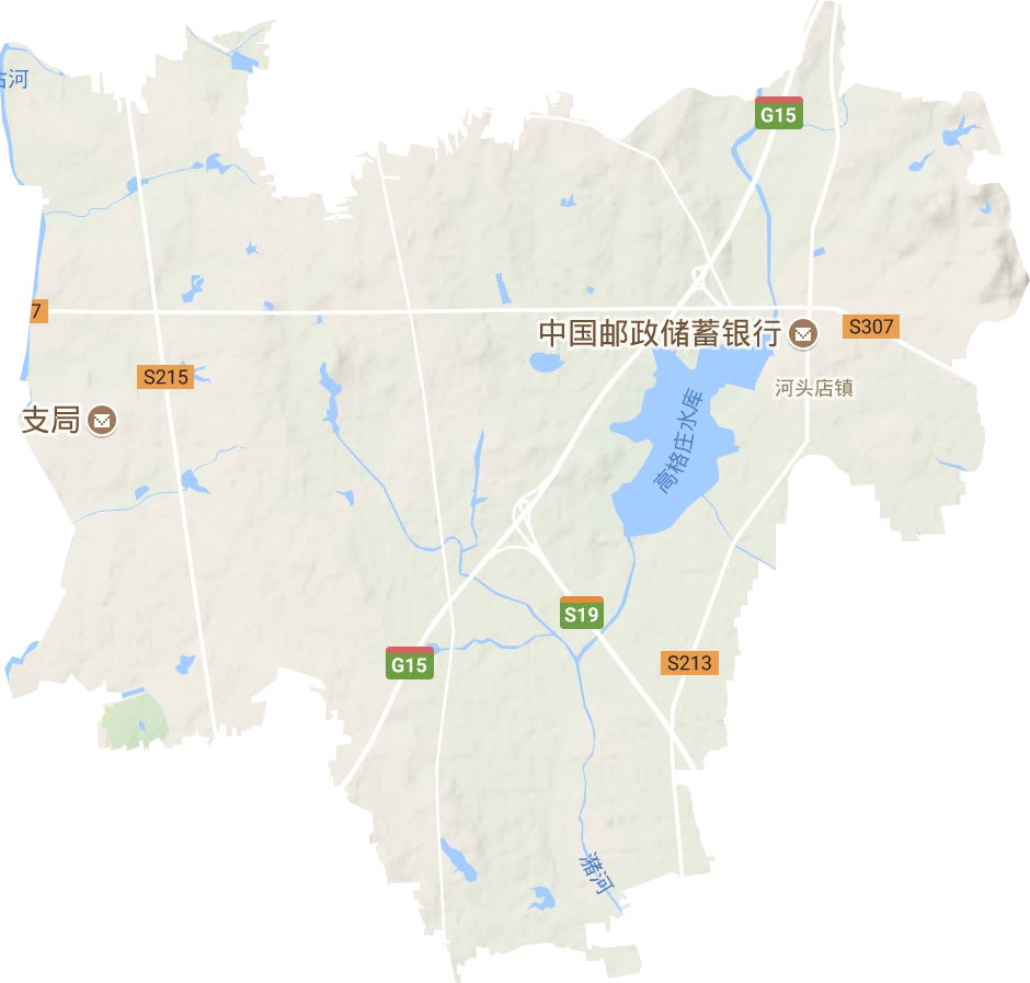 河头店镇地形地图