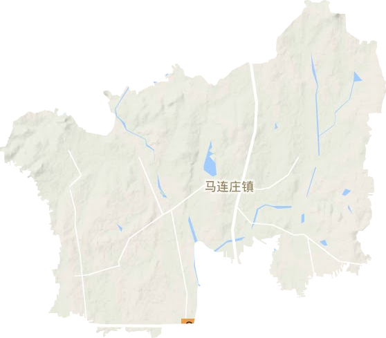 马连庄镇地形地图