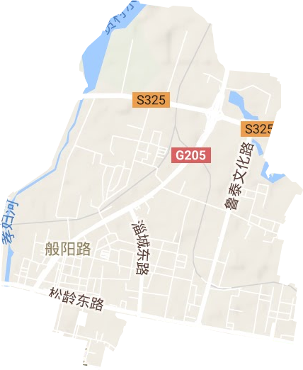 松龄路街道地形地图