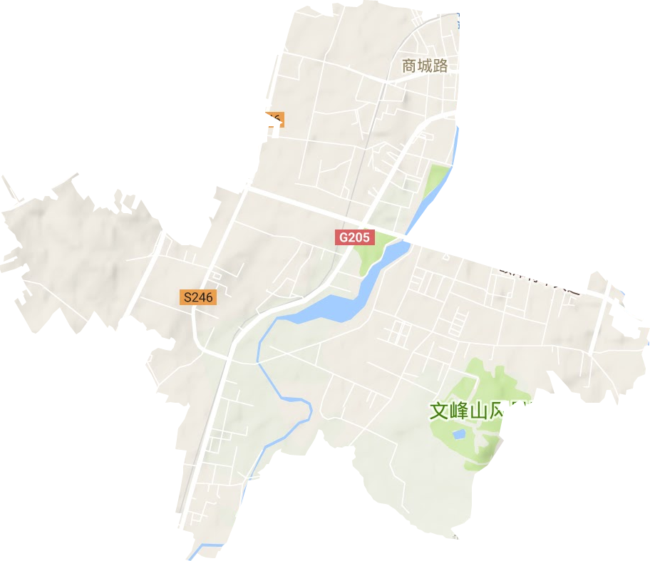 将军路街道地形地图