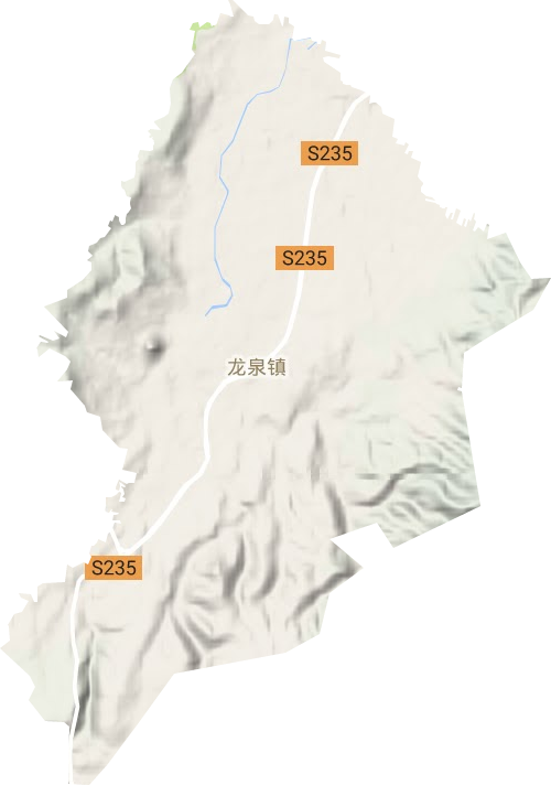 龙泉镇地形地图