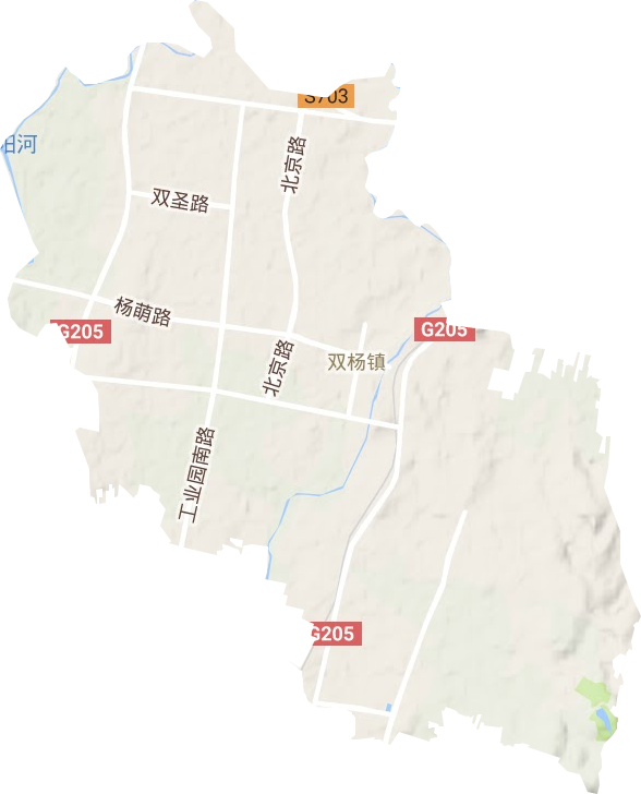 双杨镇地形地图