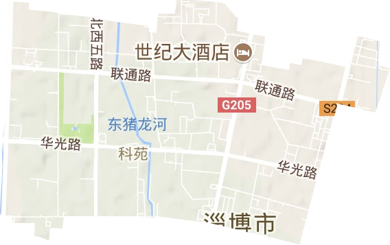 科苑街道地形地图
