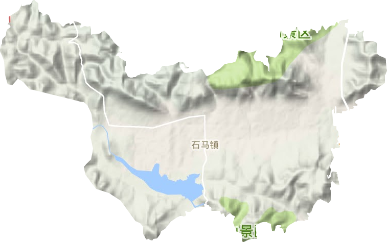 石马镇地形地图
