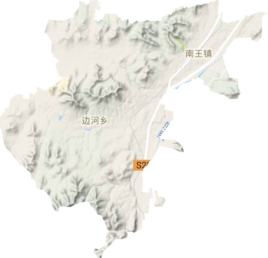 金山镇地形地图