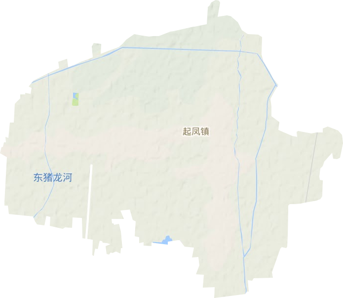 起凤镇地形地图