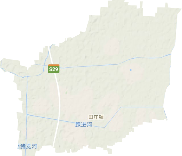 田庄镇地形地图