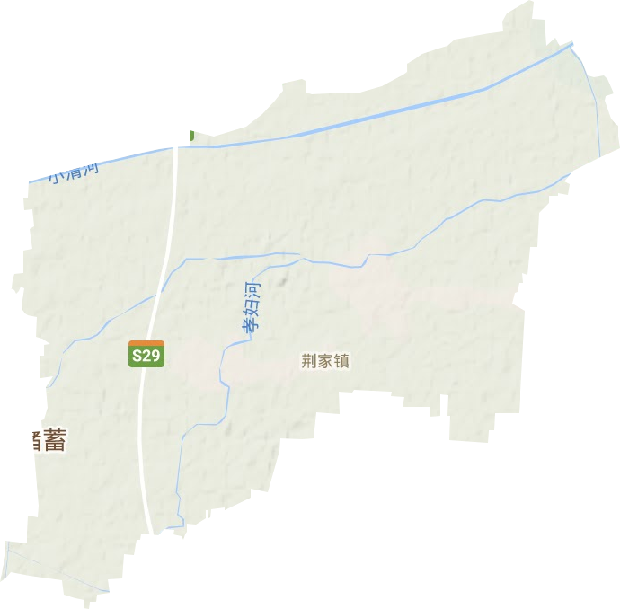 荆家镇地形地图