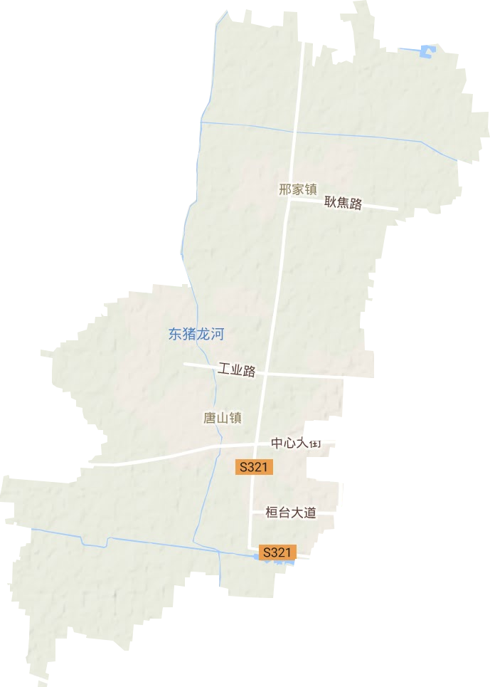 唐山镇地形地图
