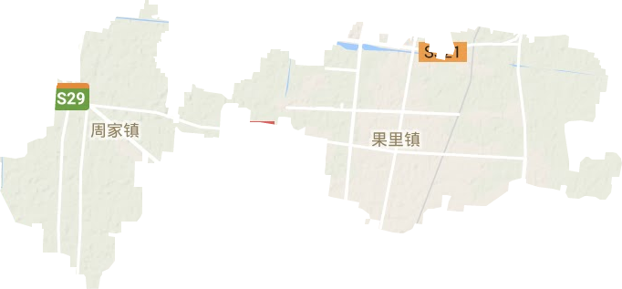 果里镇地形地图