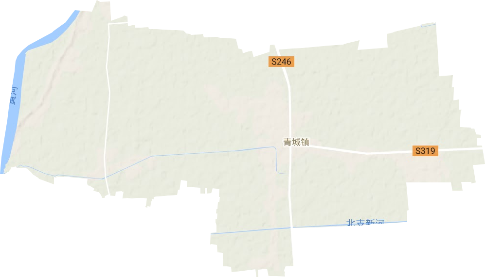 青城镇地形地图