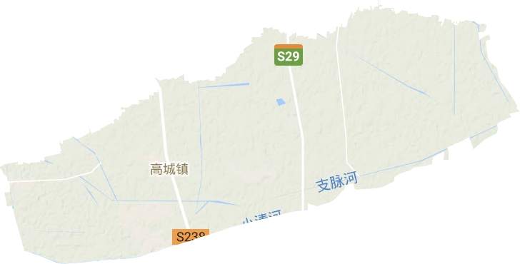 高城镇地形地图