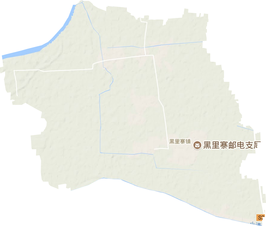 黑里寨镇地形地图