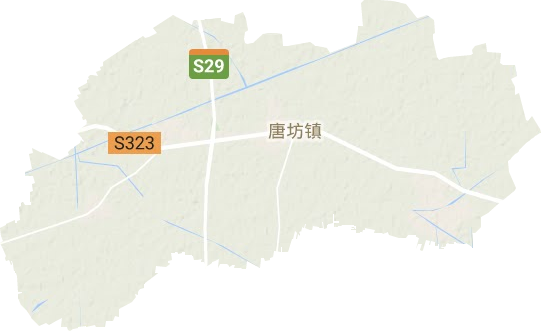 唐坊镇地形地图