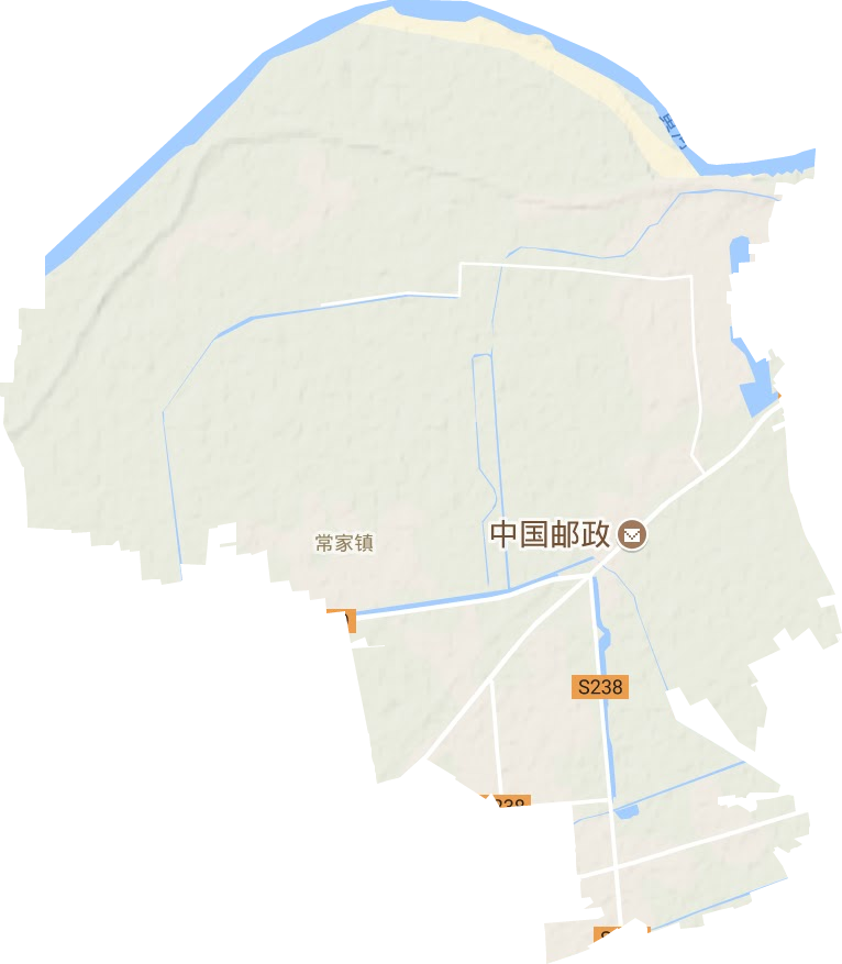 常家镇地形地图