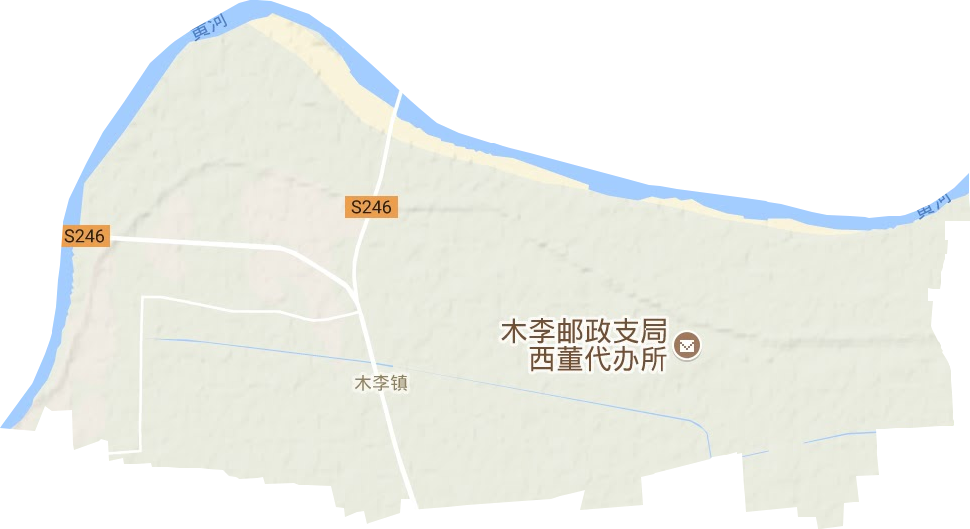 木李镇地形地图