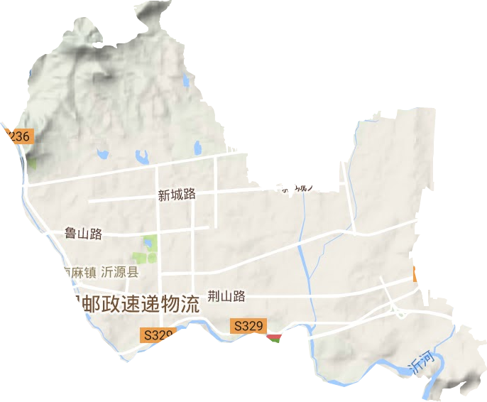 历山街道地形地图