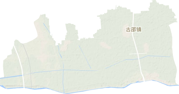 古邵镇地形地图