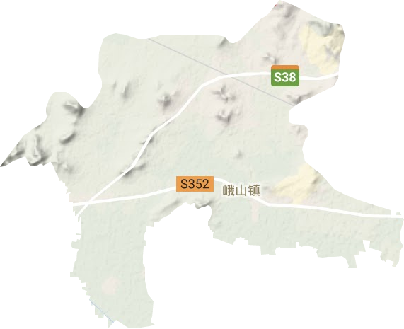 峨山镇地形地图