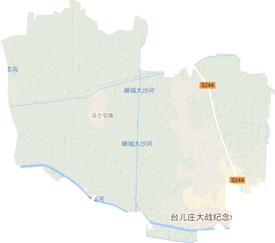马兰屯镇地形地图