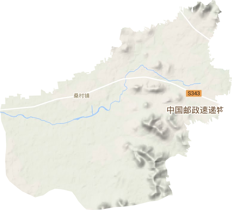 桑村镇地形地图