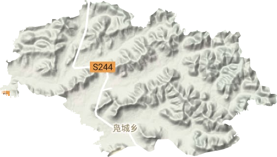 凫城镇地形地图