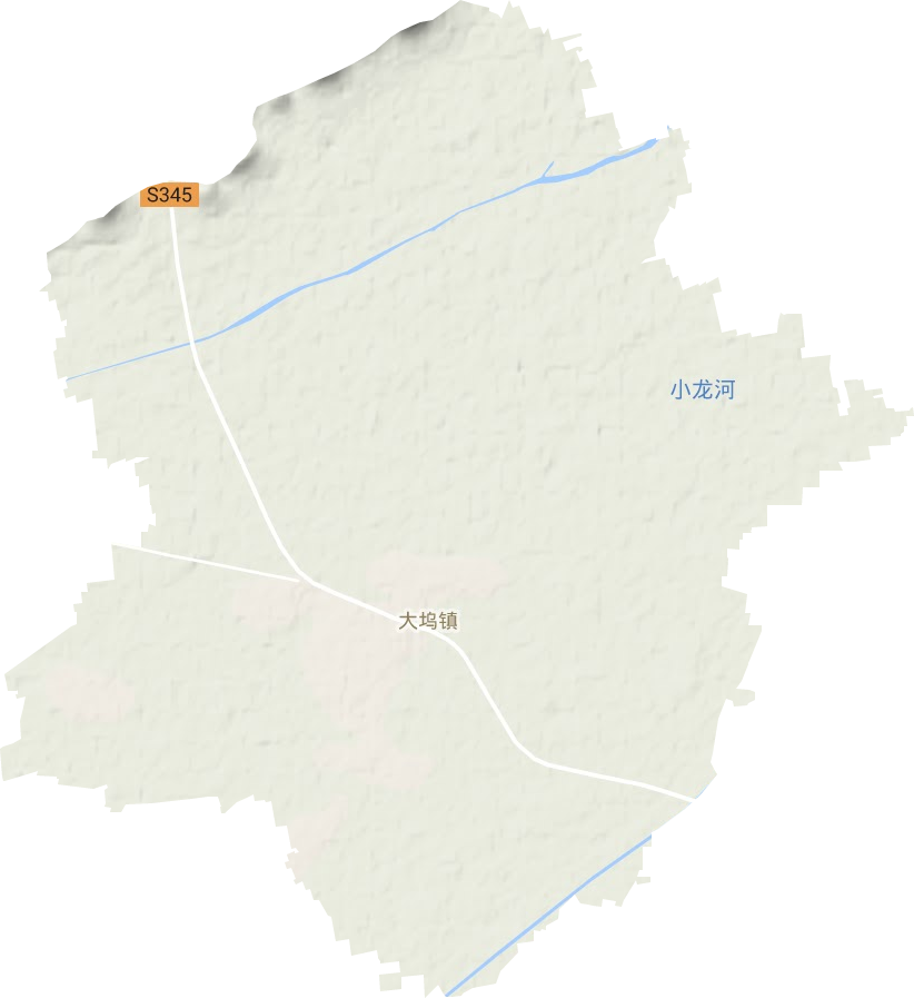 大坞镇地形地图