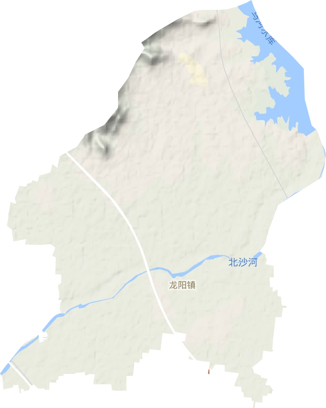 龙阳镇地形地图