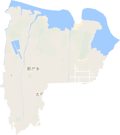 新户镇地形地图