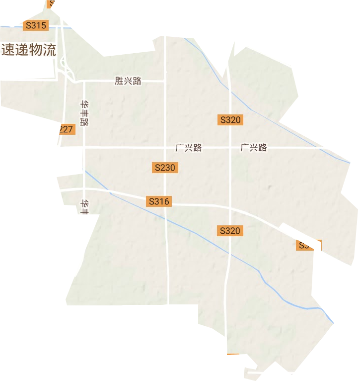 兴隆街道地形地图
