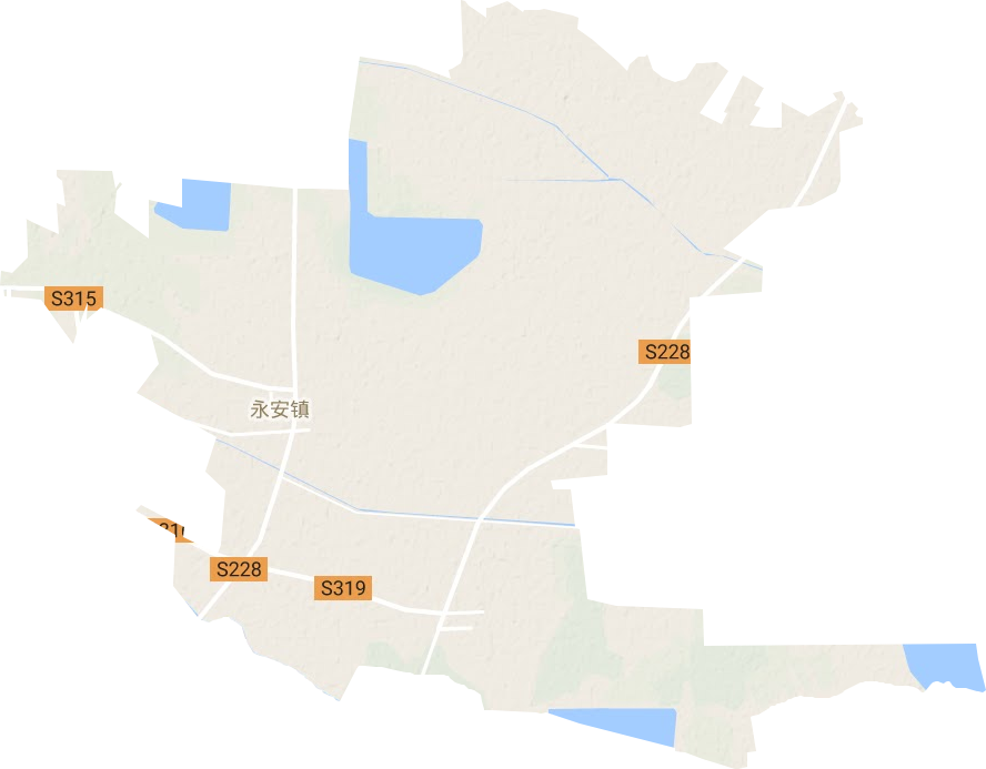 永安镇地形地图