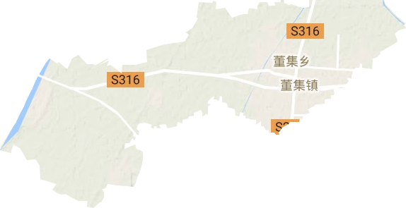 董集镇地形地图