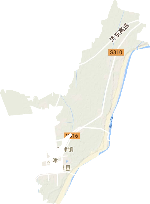 利津街道地形地图