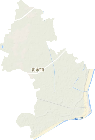 北宋镇地形地图
