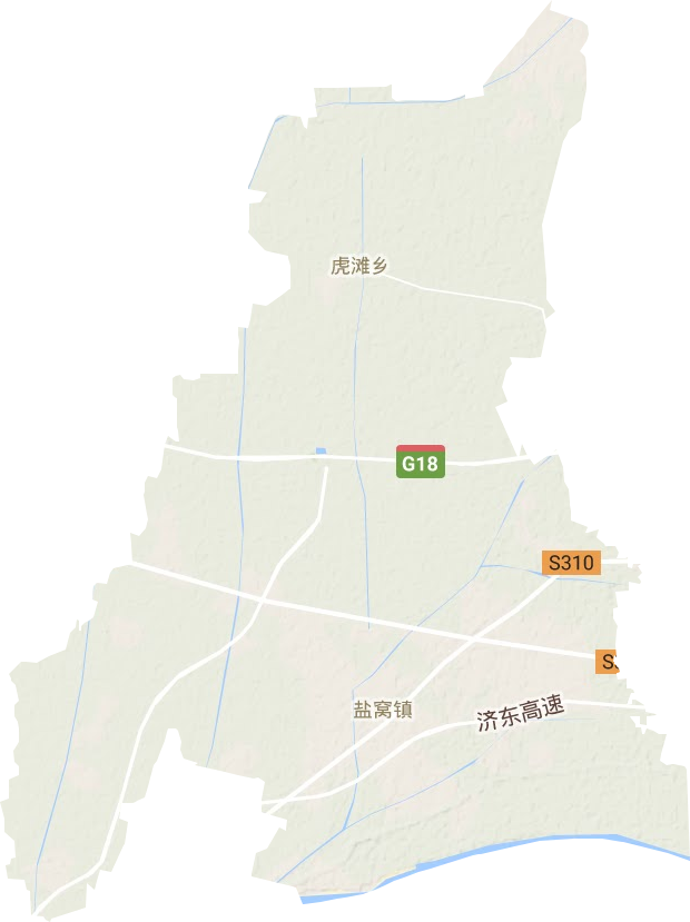盐窝镇地形地图