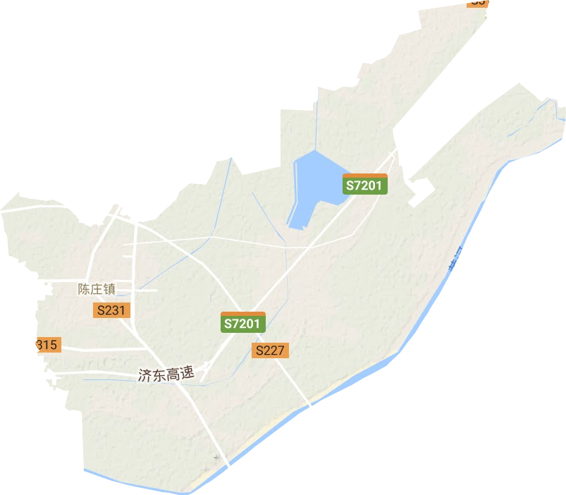 陈庄镇地形地图