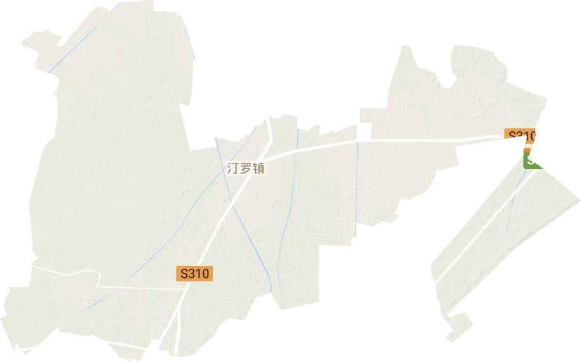 汀罗镇地形地图