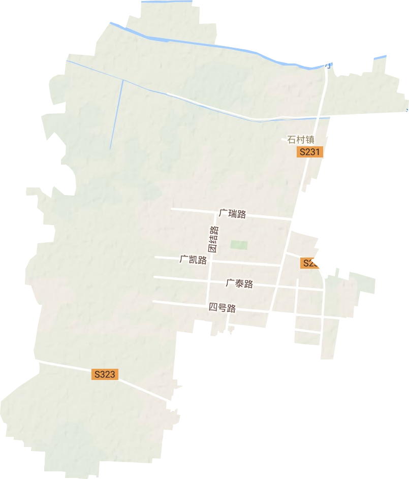 乐安街道地形地图