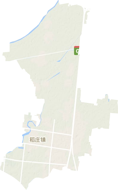 稻庄镇地形地图
