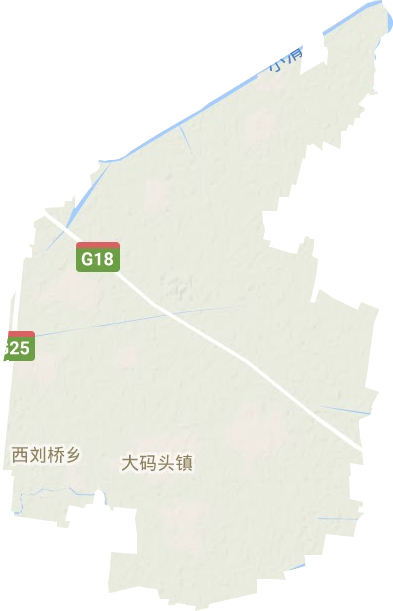 大码头镇地形地图
