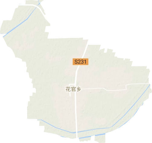 花官镇地形地图