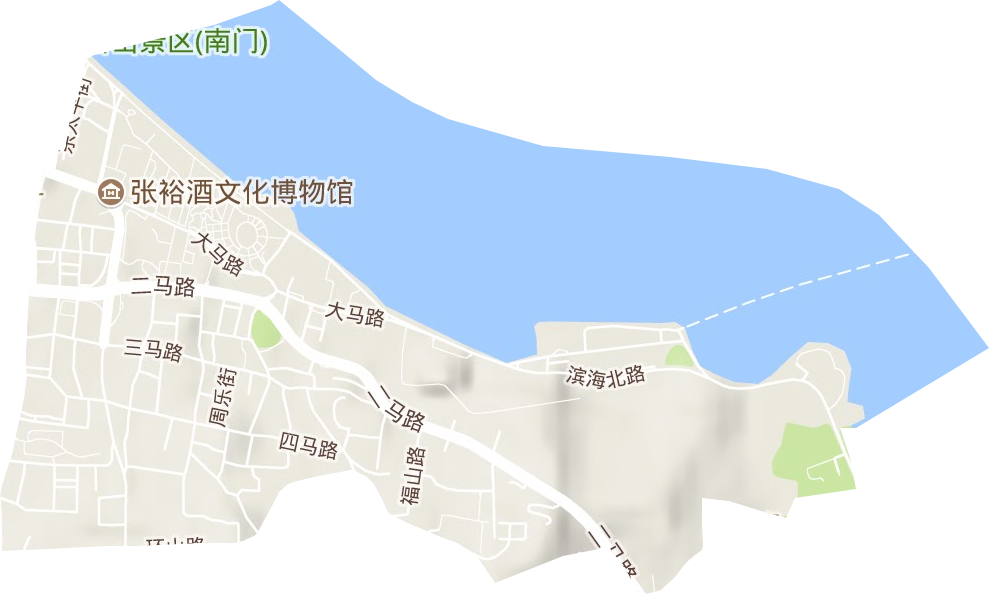 东山街道地形地图