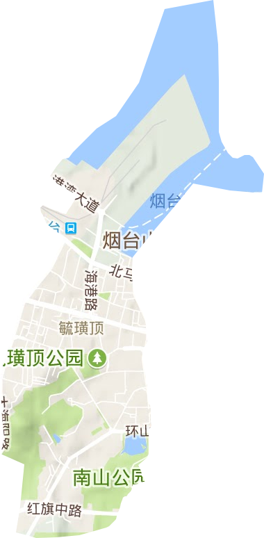 毓璜顶街道地形地图
