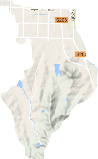 文化街道地形地图