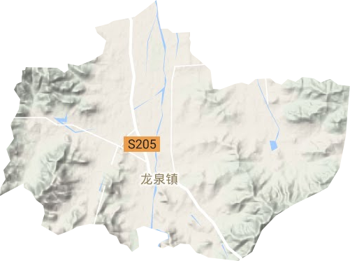 龙泉镇地形地图