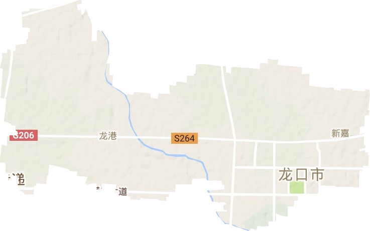 新嘉街道地形地图