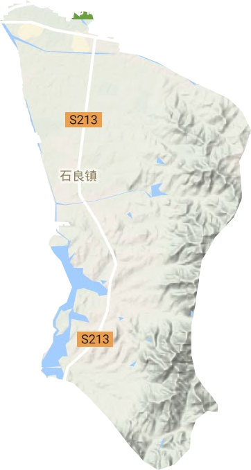 石良镇地形地图