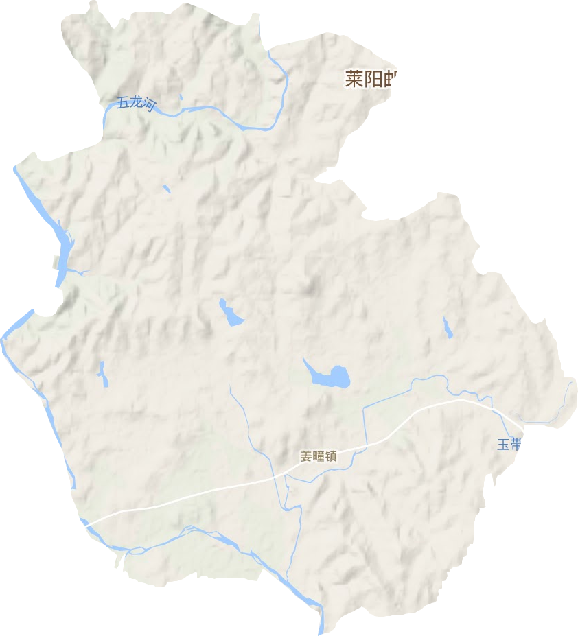 姜疃镇地形地图