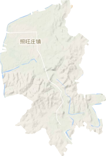 照旺庄镇地形地图